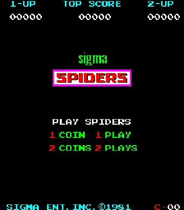 Spiders (set 1) screen shot title